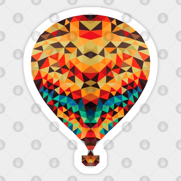 Hot Air Balloon Sticker by MKD